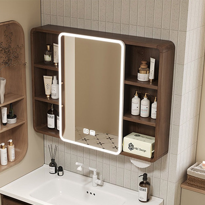 Home Design Bathroom - خزانة حمام بمرآة ورفوف، تصميم موفر