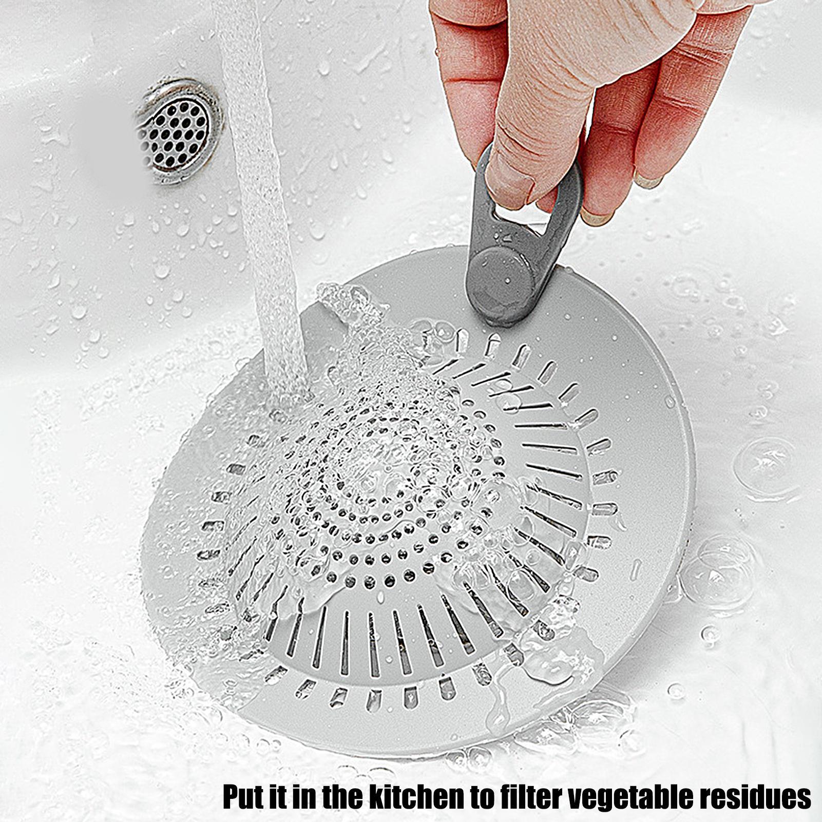 Home Bathroom Sink - غطاء تصريف أرضي من السيليكون، حاجز