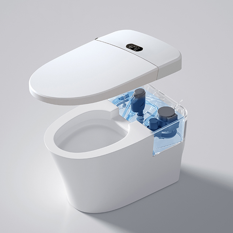 مرحاض ذكي حديث بشاشة رقمية موف - مراجعة Home Bathroom Ware وسعره