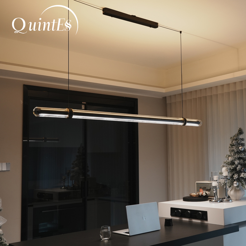مصباح معلق فاخر أسود طويل لغرف - مراجعة Home Bathroom Lighting Design وسعره