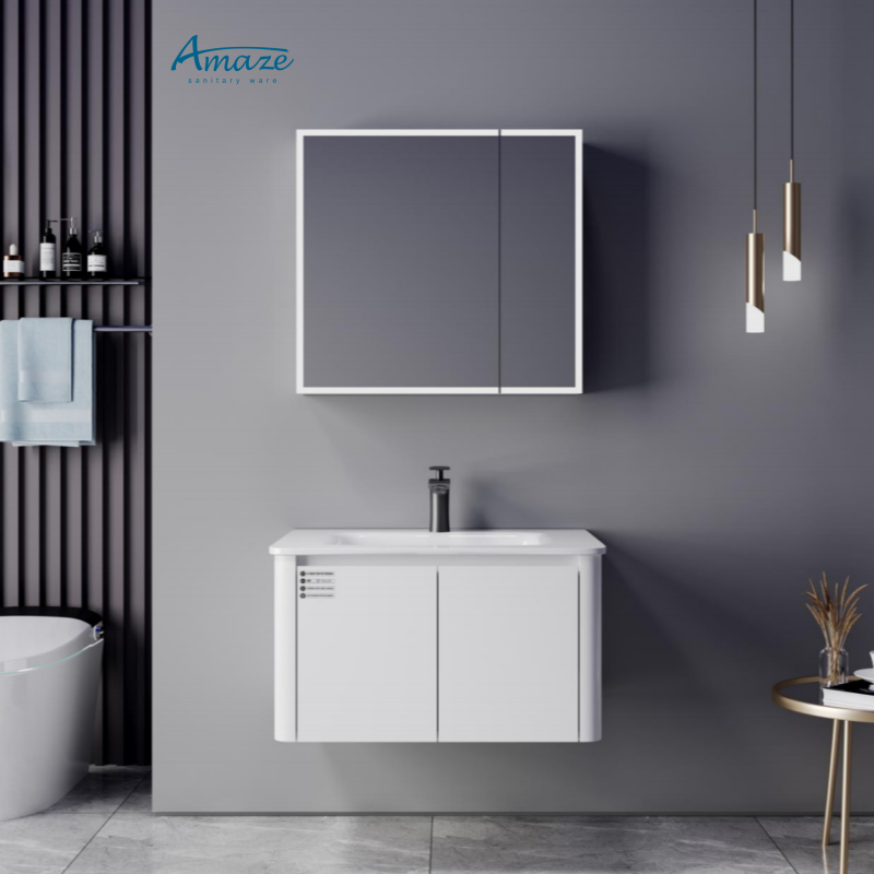 خزانة حمام AMAZE، أثاث حمام عص - مراجعة Home Living Bathroom Vanity وسعره