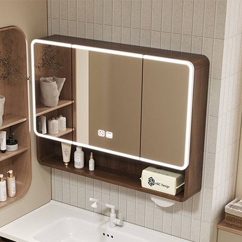 خزانة حمام بمرآة ورفوف، تصميم  - مراجعة Home Design Bathroom وسعره