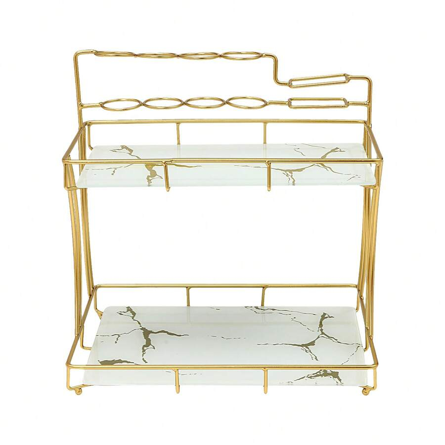 رفوف مكياج من طبقتين من رايناو - مراجعة Home Living Bathroom Vanity وسعره