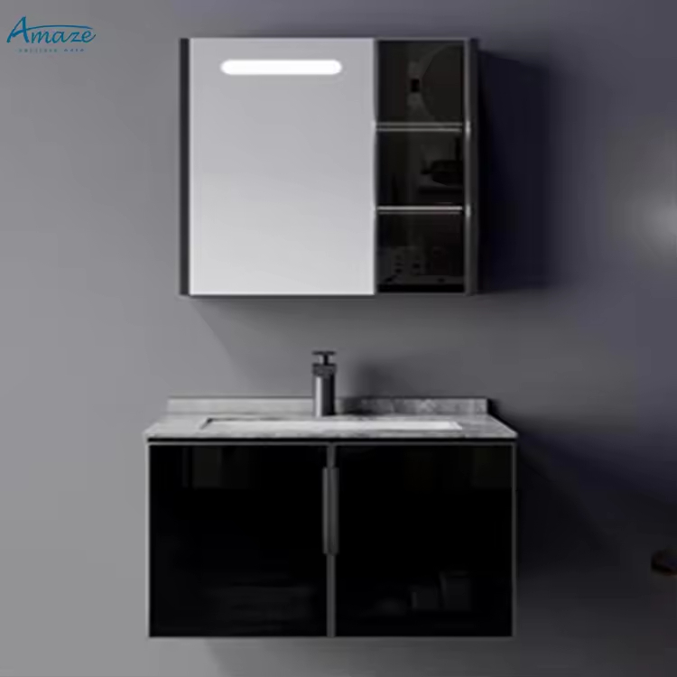 خزانة حمام بتصميم عصري مع مرآة - مراجعة Home Living Bathroom Vanity وسعره