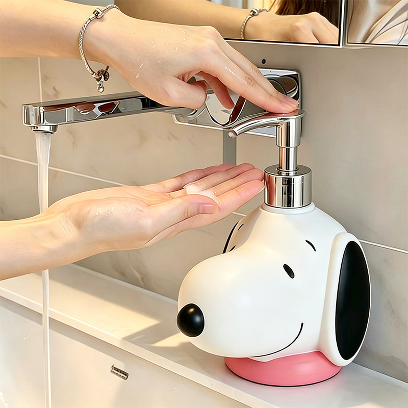 زجاجة موزع صابون كاواي كرتونية - مراجعة Home Bathroom Movie وسعره