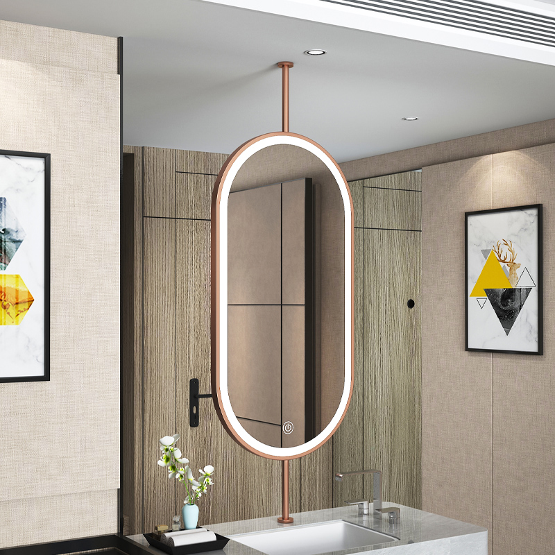 مرآة معلقة بيضاوية الشكل للسقف - مراجعة Home Living Bathroom Vanity وسعره