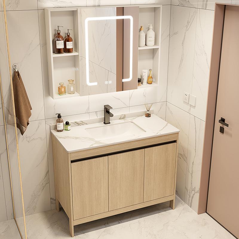 خزانة حمام مخصصة قائمة على الأ - مراجعة Home Living Bathroom Vanity وسعره